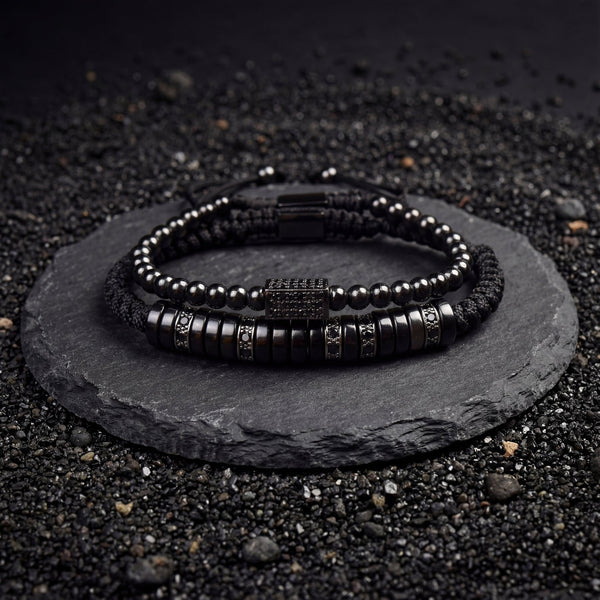 Black Out Bracelet Set - Art Of Tibet