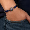 Blue Tiger Eye with Dragon Vein Stone Divider Radiance Bracelet - Art Of Tibet