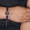 Blue Tiger Eye with Dragon Vein Stone Divider Radiance Bracelet - Art Of Tibet