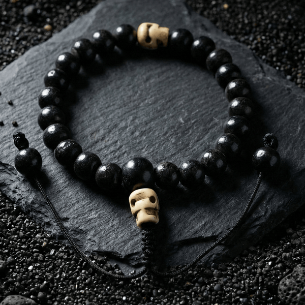 Bone and Skull Impermanence Bracelet - Art Of Tibet