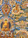 Buddha Life Story Large Thangka - Art Of Tibet