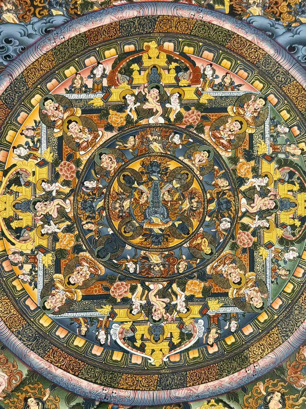 Buddha Life Story Mandala Thangka - Art Of Tibet