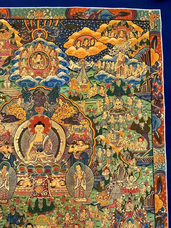 Buddha Life Story Thangka - Art Of Tibet