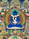 Buddha Shakti Yab - Yum Large Tibetan Thangka Painting - Art Of Tibet
