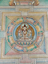 Chenrezig Mandala Silver Thangka - Art Of Tibet