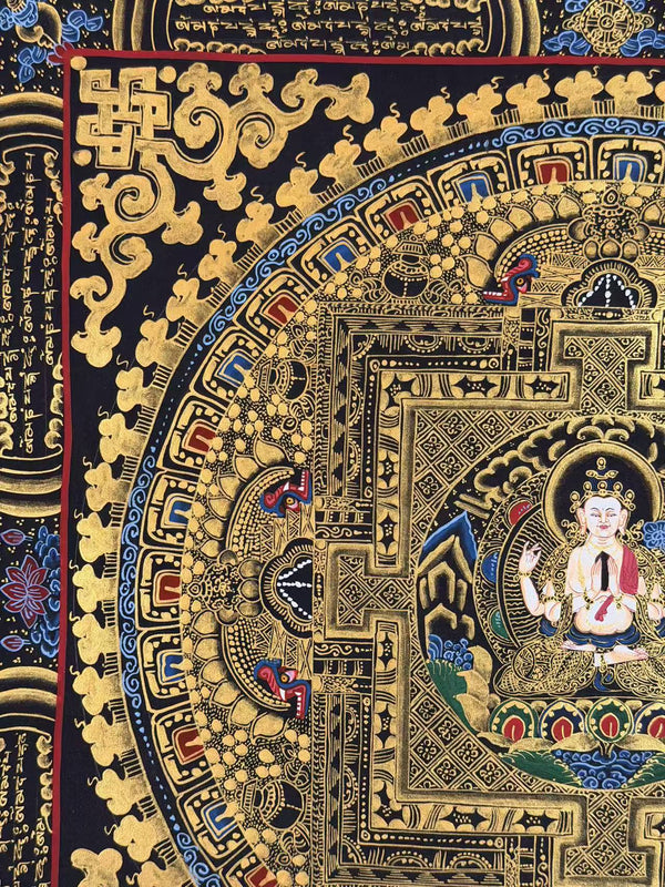 Chenrezig Mandala Thangka - Art Of Tibet