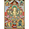 Chenrezig Masterpiece Large Thangka Painting - Art Of Tibet