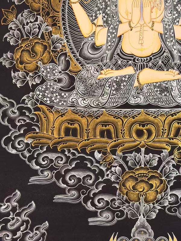 Chenrezig Thangka - Art Of Tibet