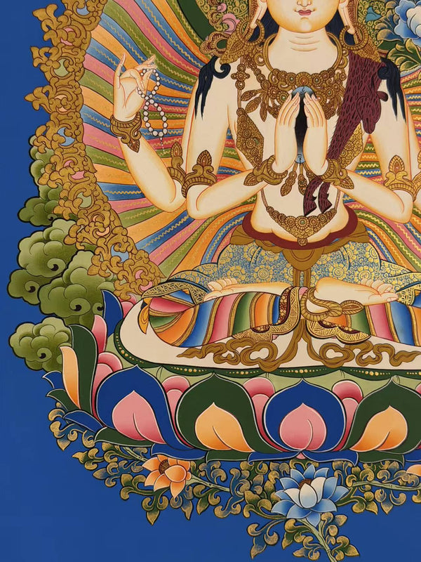 Chenrezig Thangka - Art Of Tibet