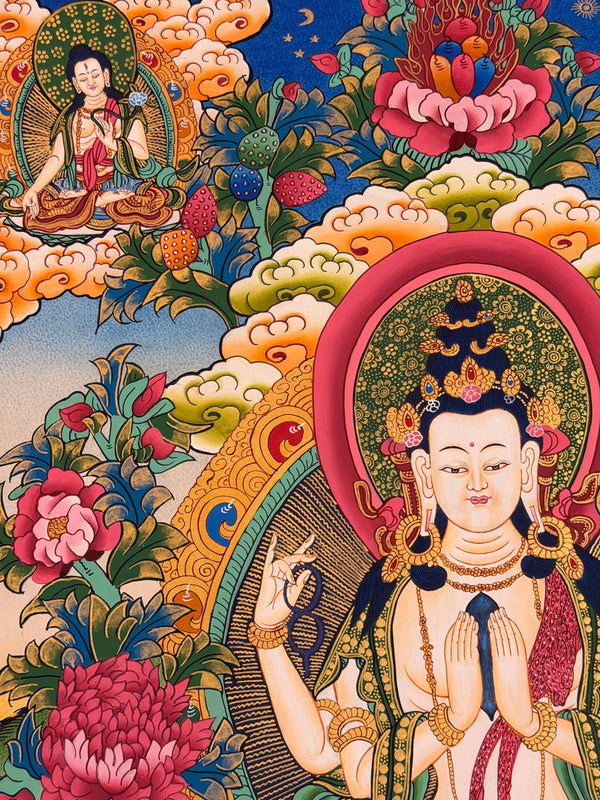 Chenrezig Thangka - Art Of Tibet