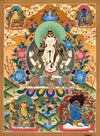 Chenrezig Thangka - Art Of Tibet