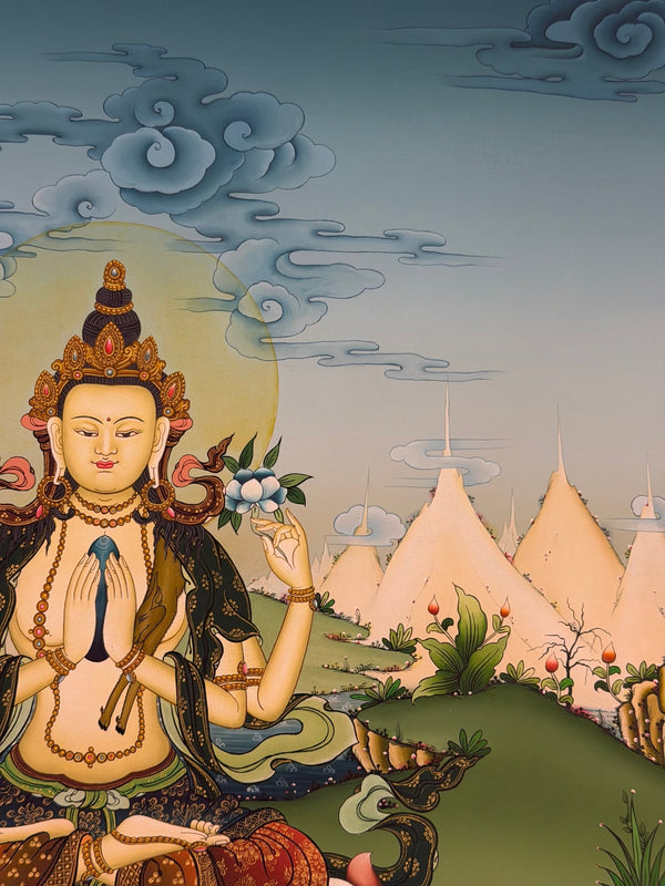 Chenrezig Thangka - Art Of Tibet