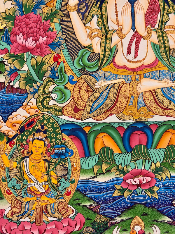 Chenrezig Thangka - Art Of Tibet