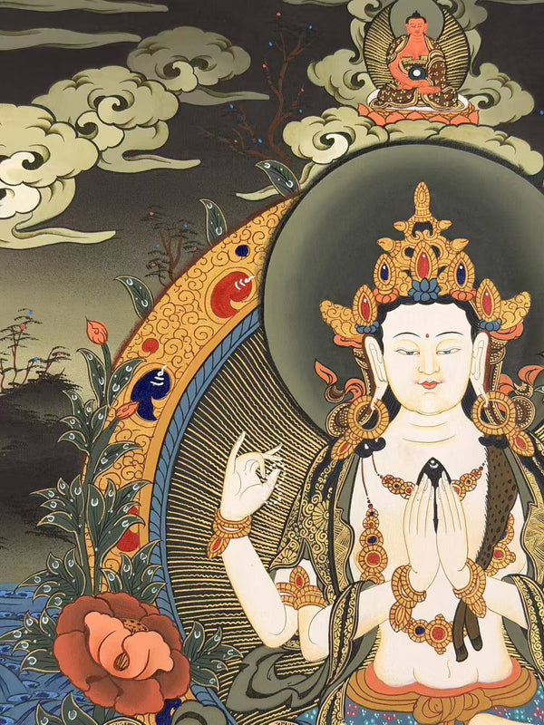 Chenrezig Thangka - Art Of Tibet