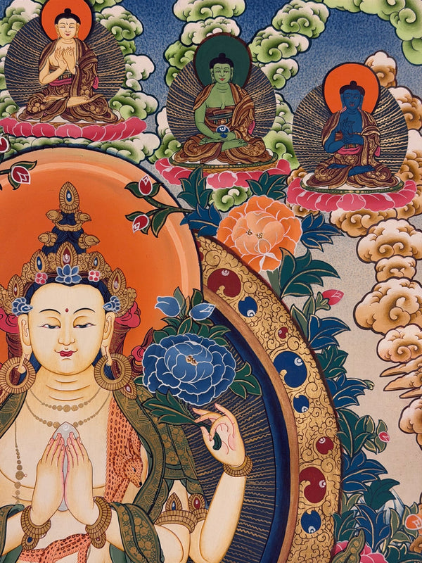 Chenrezig Thangka - Art Of Tibet