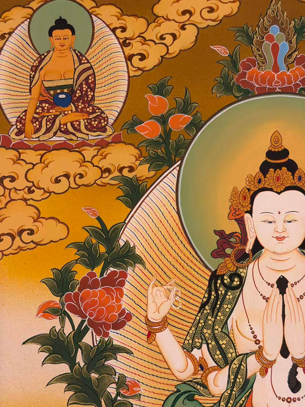 Chenrezig Thangka - Art Of Tibet