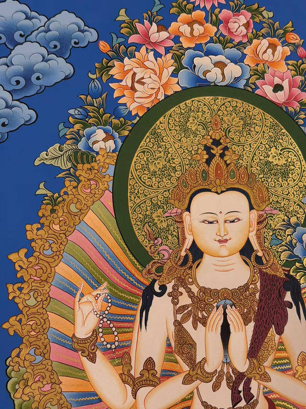 Chenrezig Thangka - Art Of Tibet