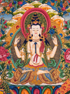 Chenrezig Thangka - Art Of Tibet