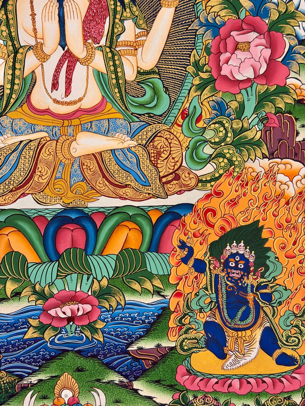 Chenrezig Thangka - Art Of Tibet