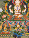 Chenrezig Thangka Painting - Art Of Tibet