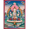 Chenrezig Thangka Painting - Art Of Tibet
