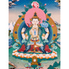 Chenrezig Thangka Painting - Art Of Tibet