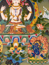 Chenrezig Thangka Painting - Art Of Tibet