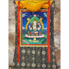 Chenrezig Thangka Painting - Silk Framed - Art Of Tibet