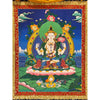 Chenrezig Thangka Painting - Silk Framed - Art Of Tibet
