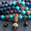 Chrysocolla Tranquility Mala - Art Of Tibet