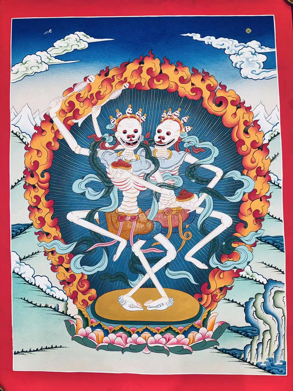 Citipati Thangka - Art Of Tibet