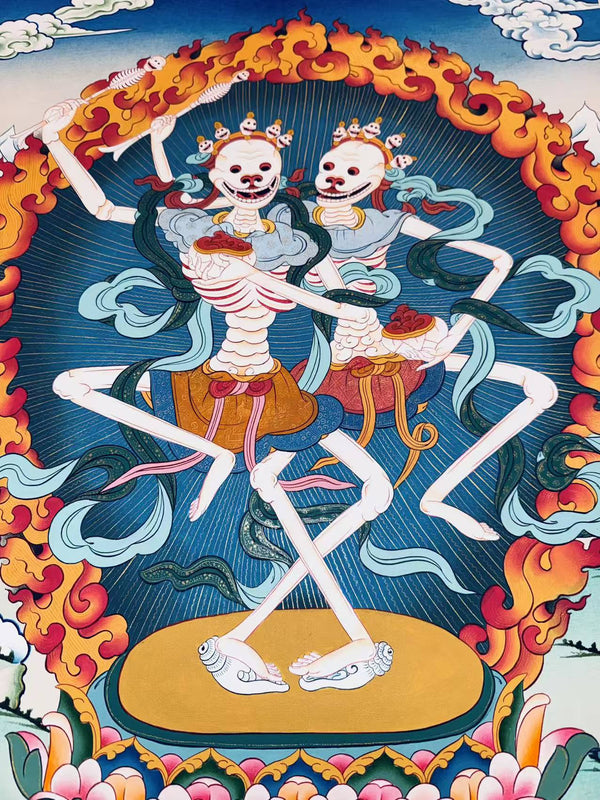 Citipati Thangka - Art Of Tibet