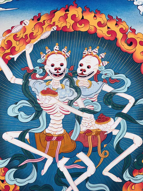 Citipati Thangka - Art Of Tibet