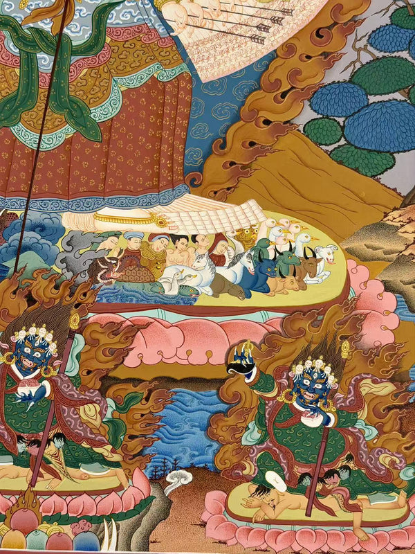 Dhukkar Masterpiece Thangka - Art Of Tibet