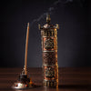 Fine Carving Vertical Buddha Copper Incense Holder - Art Of Tibet