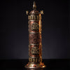 Fine Carving Vertical Buddha Copper Incense Holder - Art Of Tibet