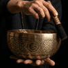 Flower Of Life Carved Singing Bowl - Art Of Tibet