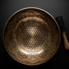 Flower Of Life Carved Singing Bowl - Art Of Tibet