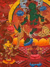 Green Tara Large Thangka - Art Of Tibet