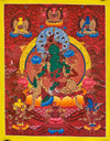 Green Tara Large Thangka - Art Of Tibet