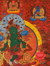 Green Tara Large Thangka - Art Of Tibet