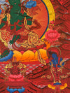 Green Tara Large Thangka - Art Of Tibet