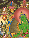 Green Tara Large Thangka - Art Of Tibet