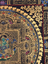Green Tara Mandala Thangka - Art Of Tibet