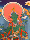 Green Tara Thangka - Art Of Tibet