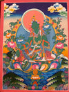 Green Tara Thangka - Art Of Tibet