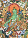 Green Tara Thangka - Art Of Tibet