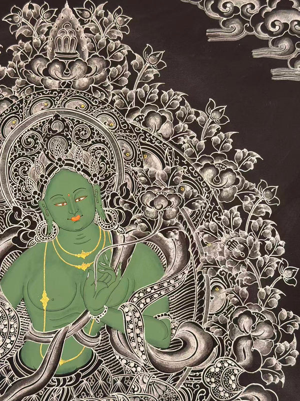 Green Tara Thangka - Art Of Tibet