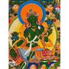 Green Tara Thangka - Art Of Tibet