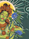 Green Tara Thangka - Art Of Tibet